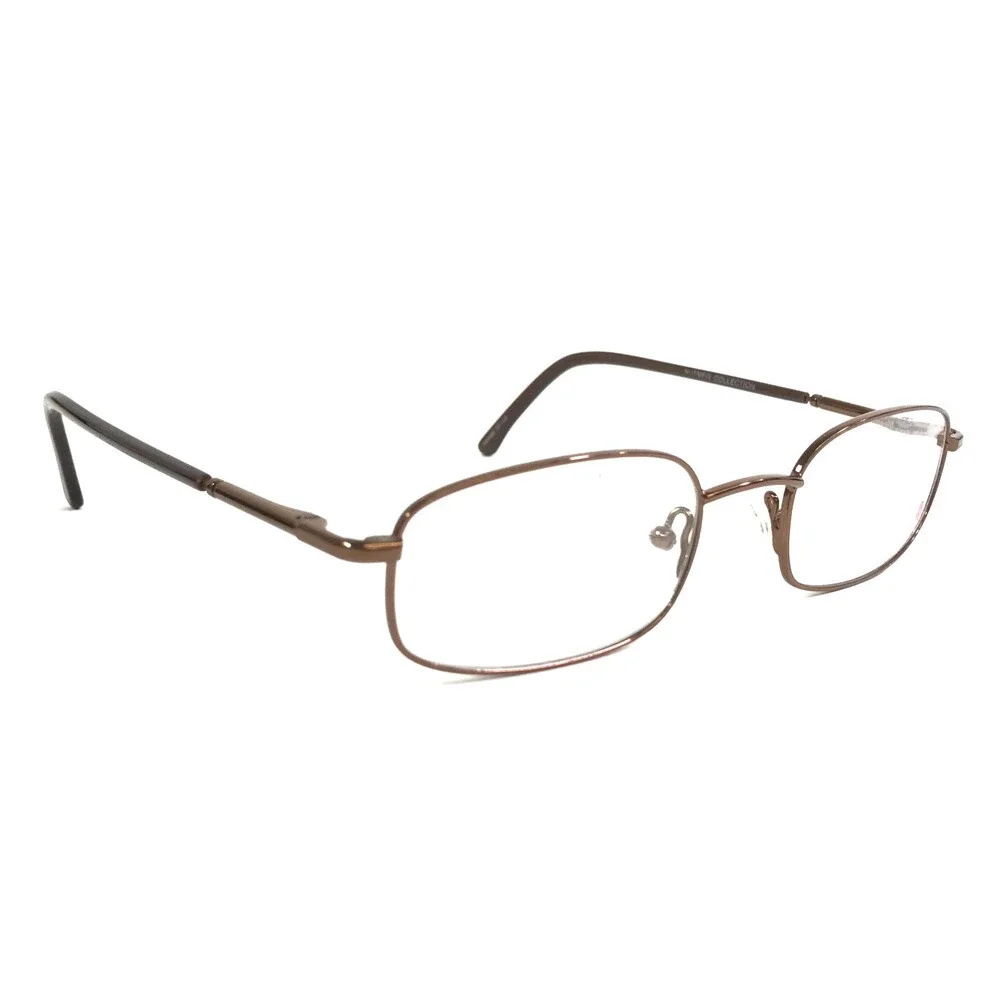 Nutmeg Collection Small Eyeglasses Frames NM#46 BRN Brown Wire Rim 50-20-140